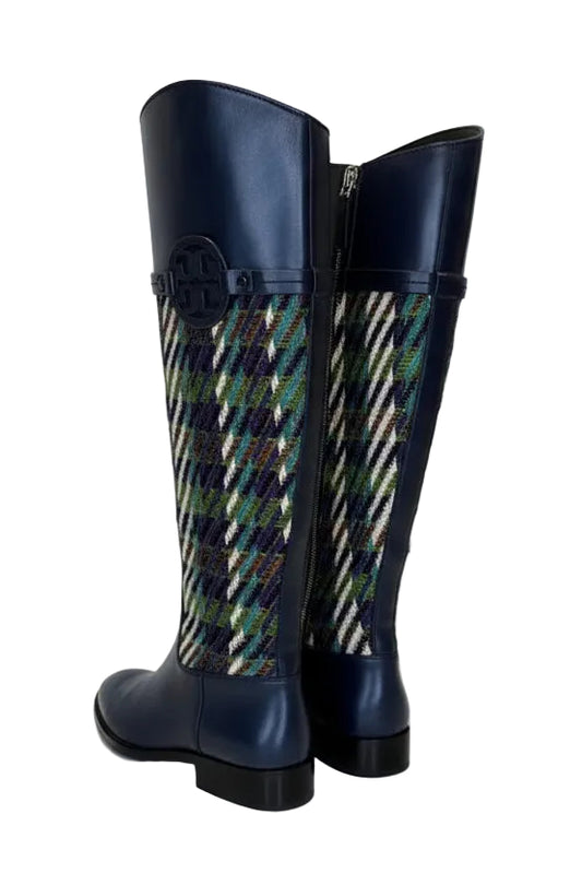 Tory Burch Multicolor Wool and Leather Knee-High Boots