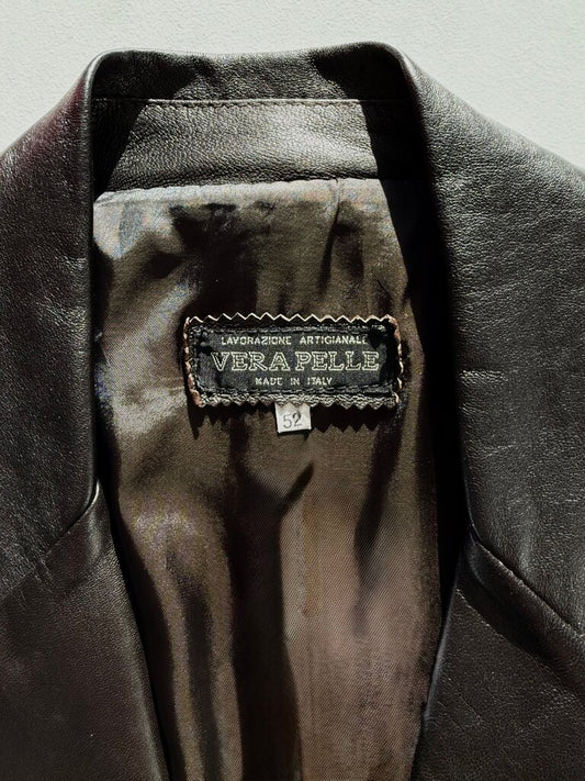 Vera Pelle Men's Leather Blazer