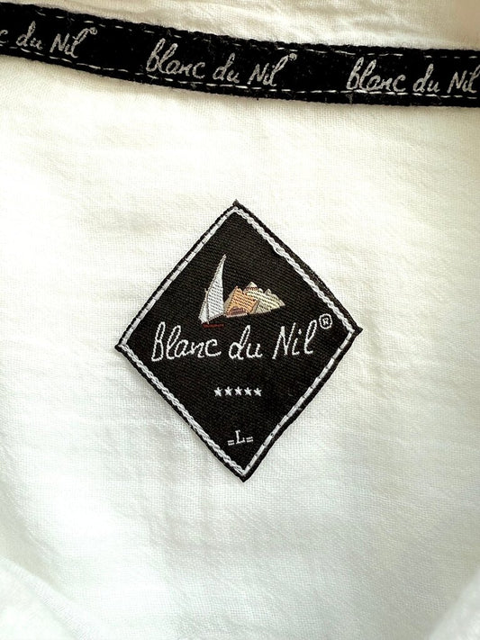 Blanc du Nil Classic White Short Sleeve Shirt