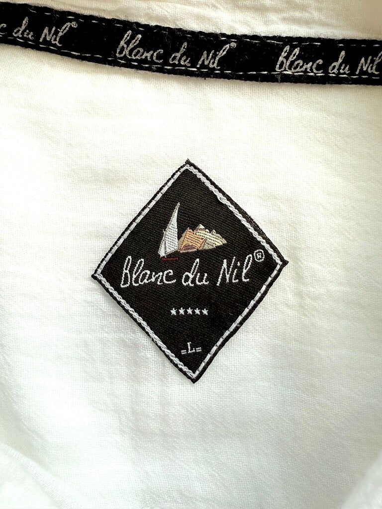 Blanc du Nil Classic White Short Sleeve Shirt