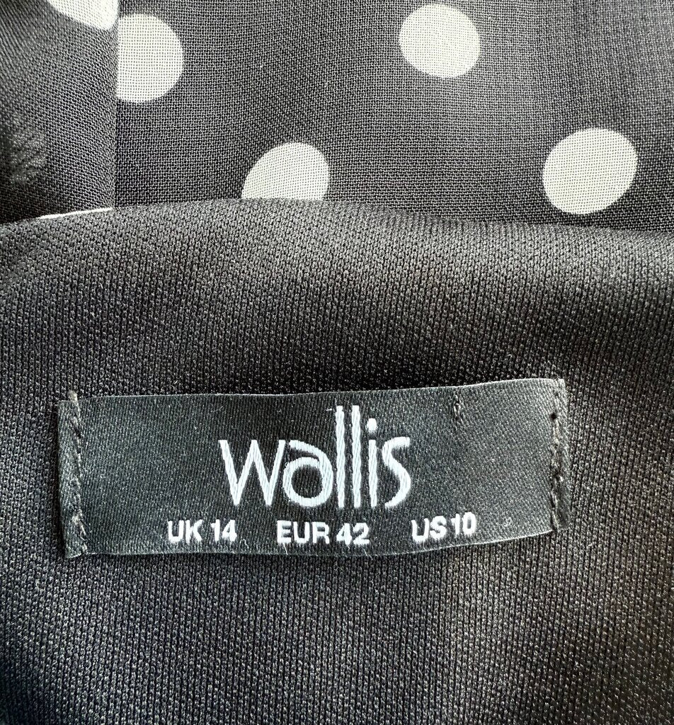 Black Polka Dot Dress by Wallis
