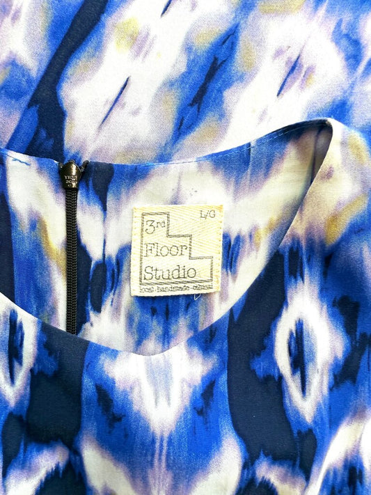 3rd Floor Studio Blue & Purple Tie-Dye Dress