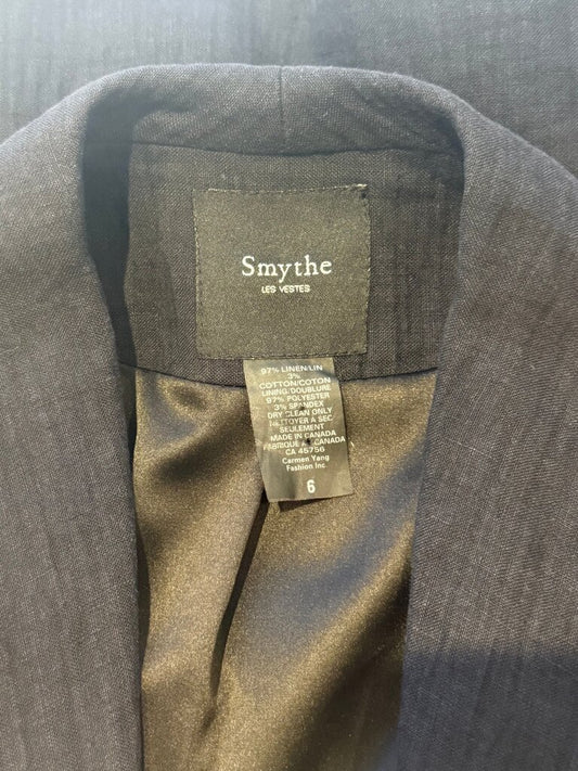 Smythe Dark Navy Blazer with Chain Detail