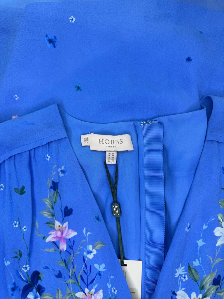 Hobbs London Floral Blue Dress