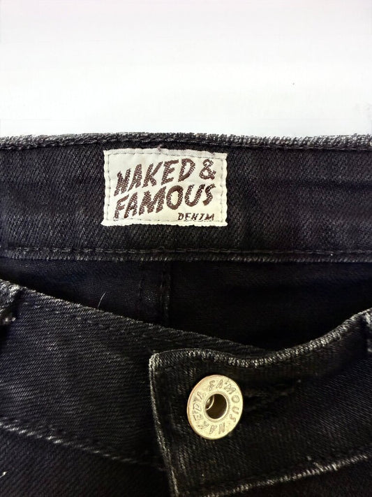 Naked & Famous Black Denim Jeans