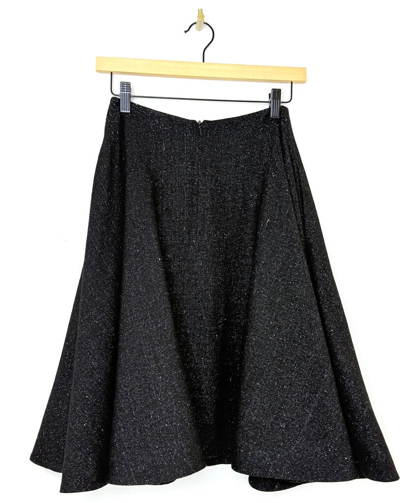 J.W. Anderson Black Flared Midi Skirt