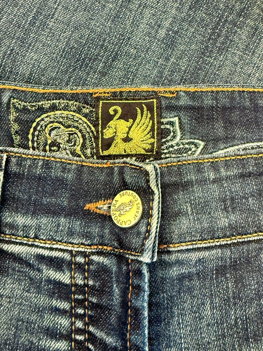 Capri Couture Women's Jeans with Embellished Pockets