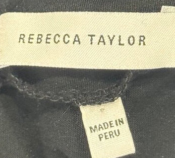 Rebecca Taylor Black Long Sleeve Dress