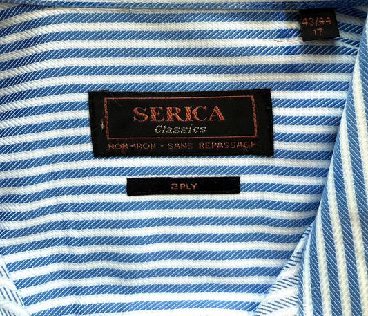 Serica Classics Blue Striped Shirt
