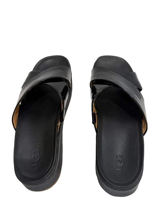 UGG Black Slide Sandals