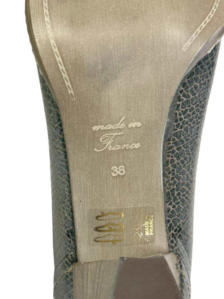 Women's Metallic Heeled Pumps