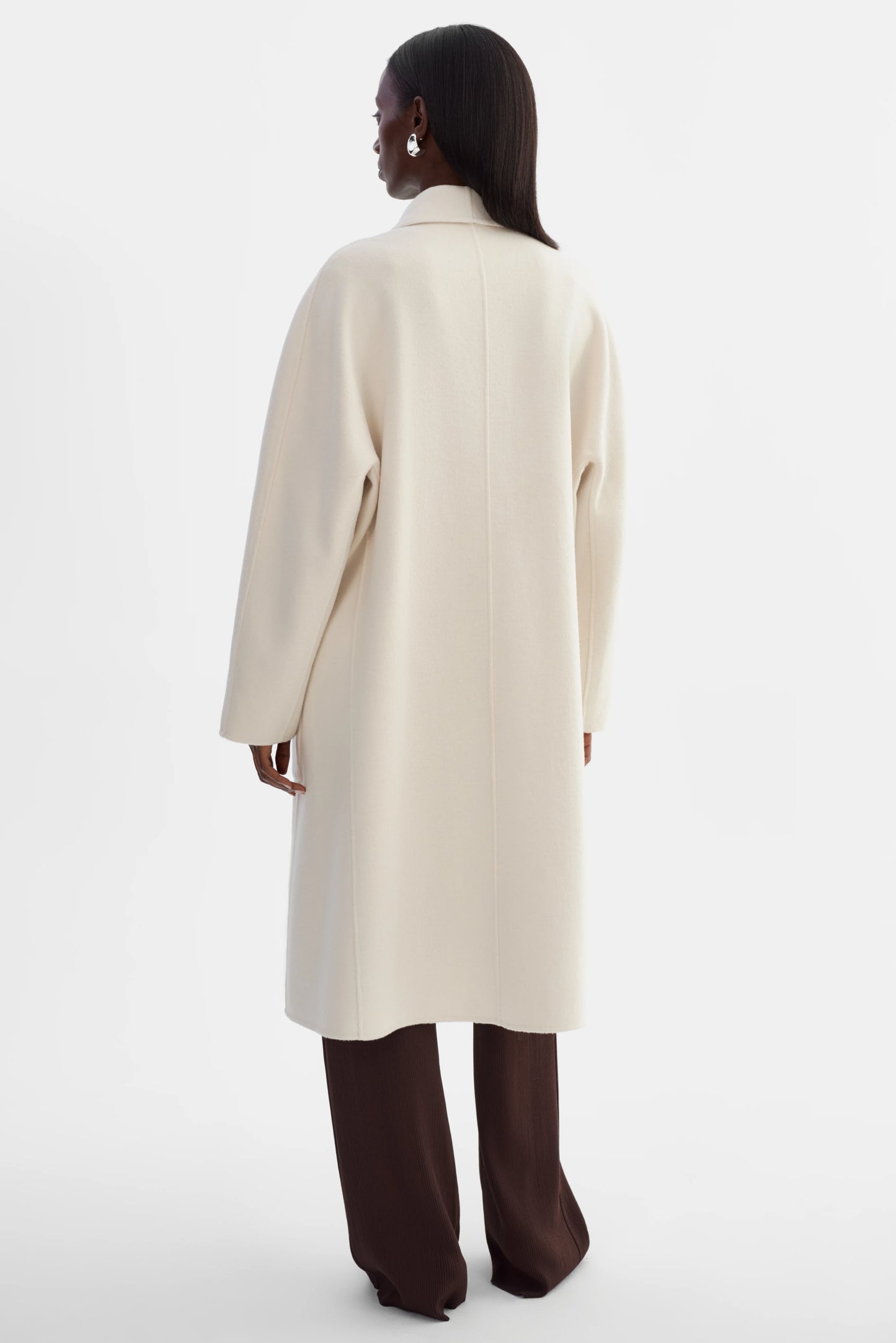 THARA SHAWL COLLAR WOOL COAT