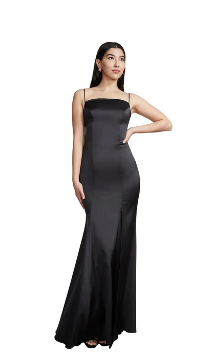 Naomi Gown - Black Satin