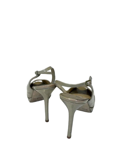 Jimmy Choo Patent Leather Peep-Toe Heels