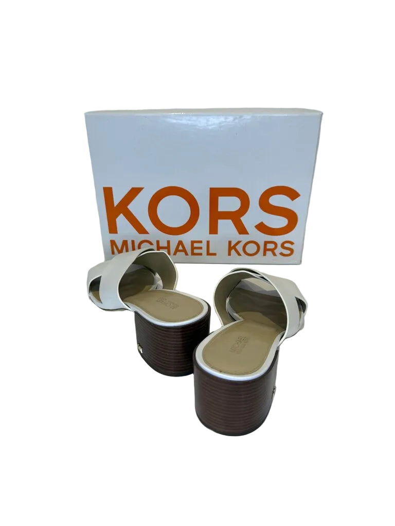 Michael Kors White Heeled Sandals