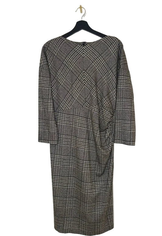 MaxMara Plaid Long Sleeve Dress