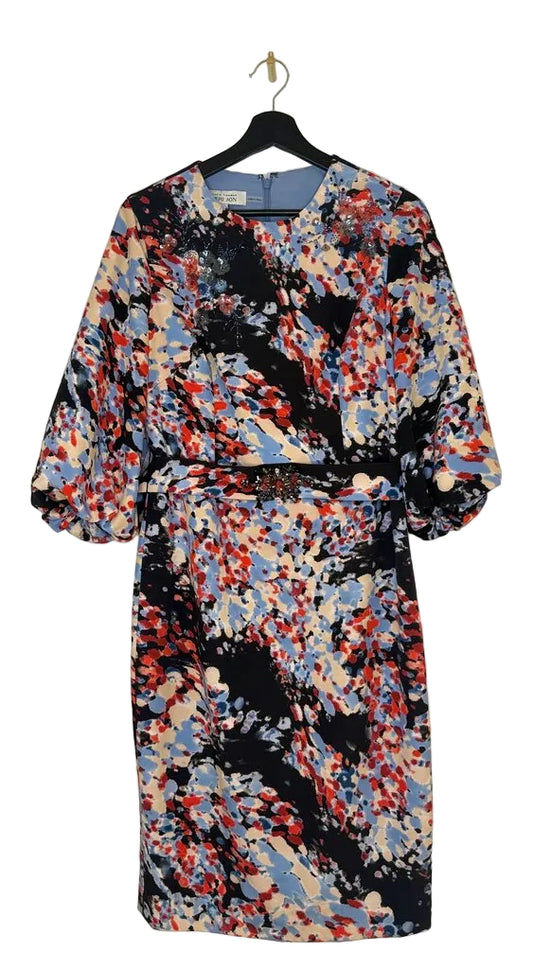 Teri Jon Floral Pattern Dress