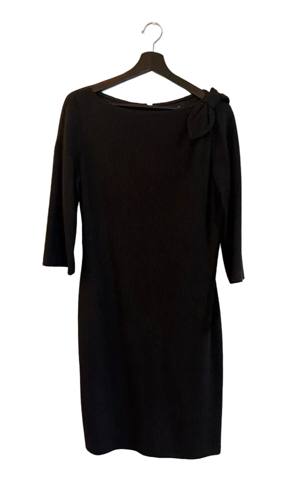 St. John Women's Black Dress with Bow Detail