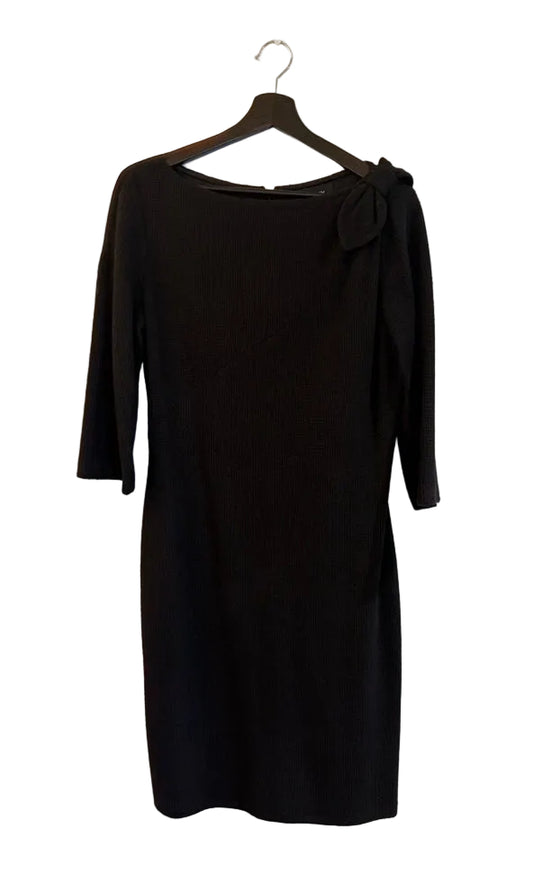 St. John Women's Black Dress with Bow Detail