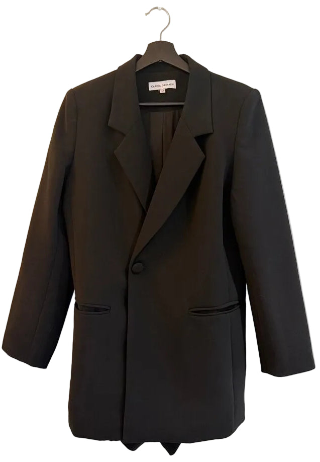 Karina Grimaldi Women's Black Romper Blazer