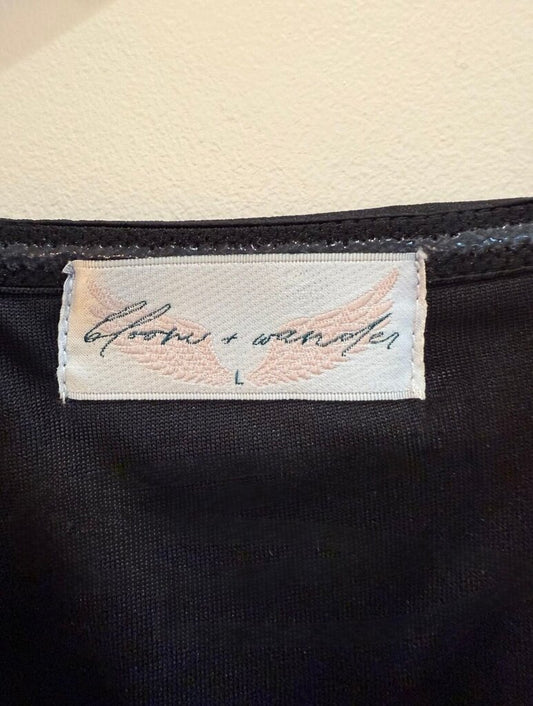 Black Cocktail Dress with Ruffled Bodice