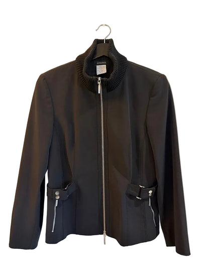 Apanage Black Jacket and Skirt Set