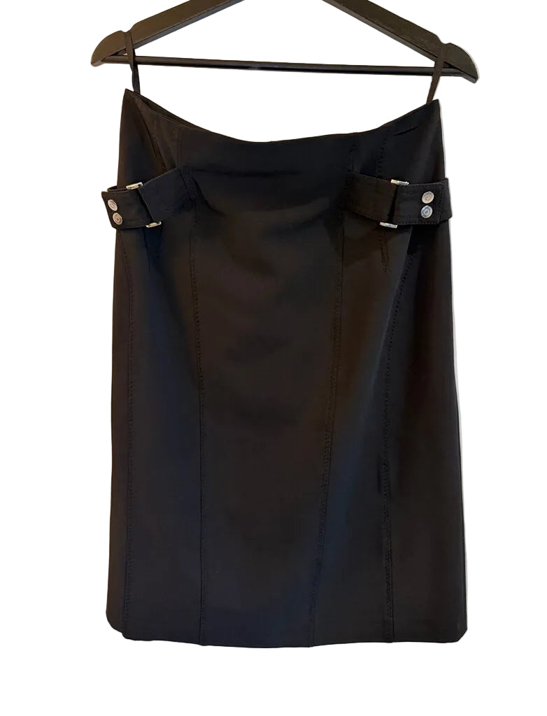 Apanage Black Jacket and Skirt Set