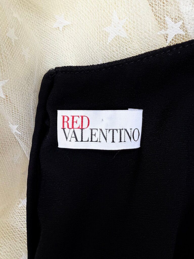 Red Valentino Floral Tulle Gown