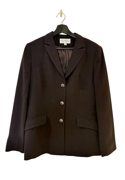 Freda's Women's Black Blazer and Skirt Set