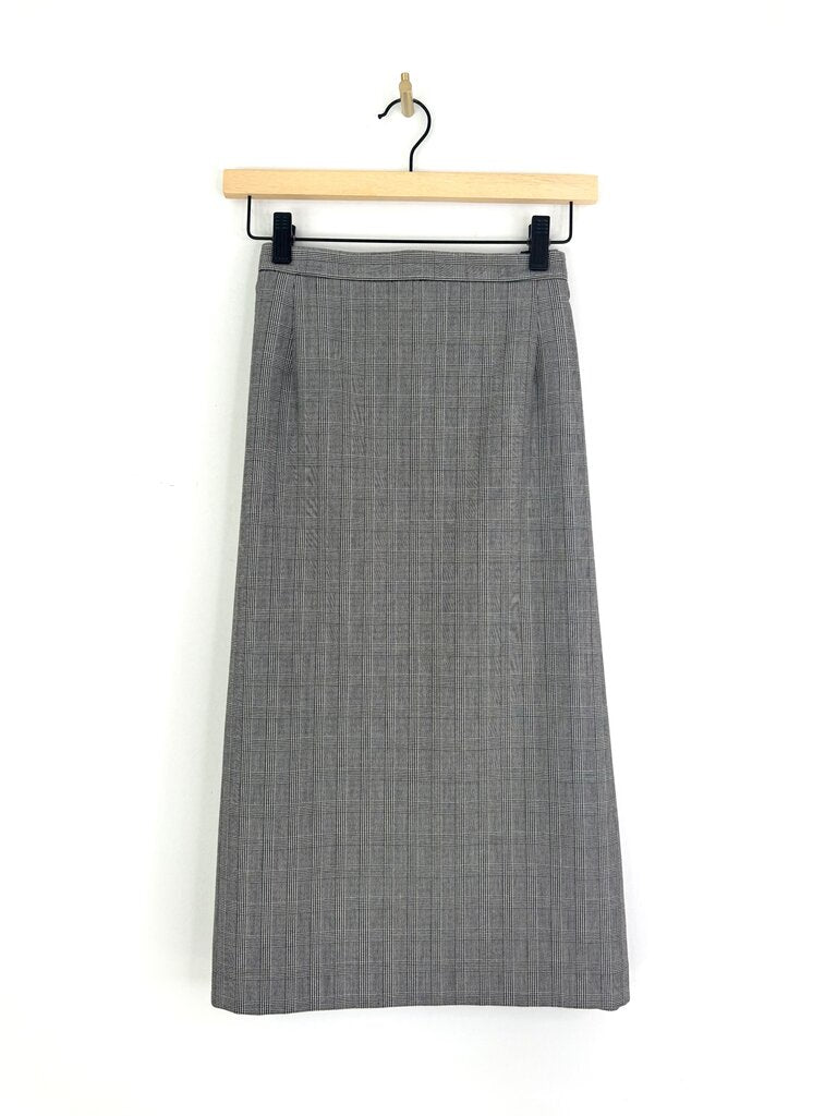 Debenhams Classics Women's Gray Plaid Skirt