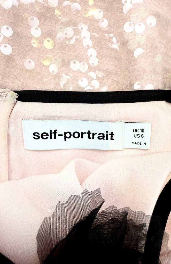 Self-Portrait Pink Sequin Dress