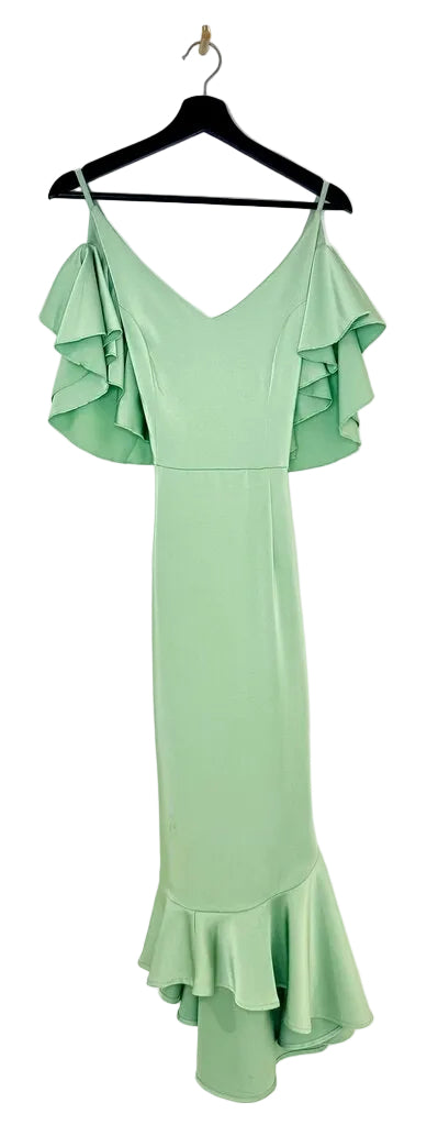 Mint Green Ruffled Dress