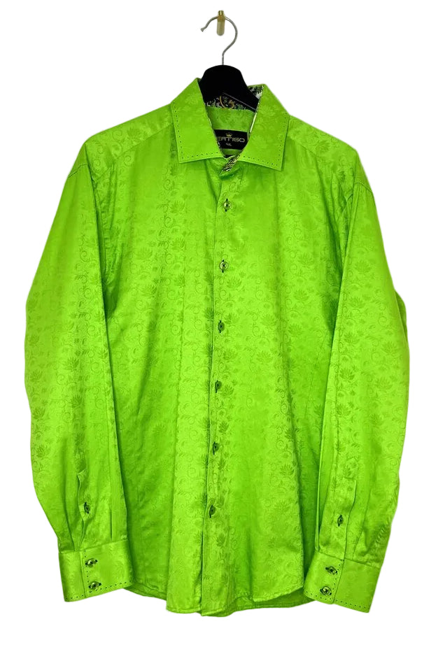 Bertigo Green Long Sleeve Shirt