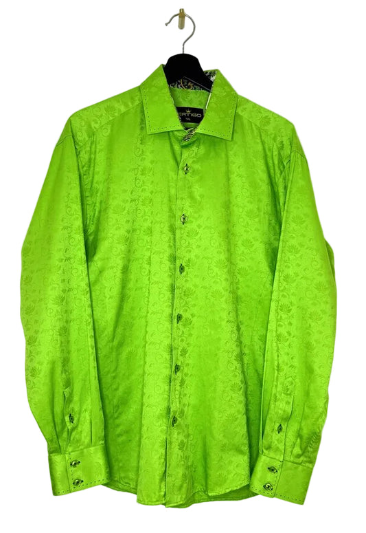 Bertigo Green Long Sleeve Shirt
