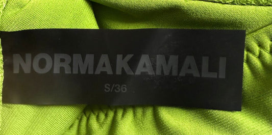 Norma Kamali Green One-Shoulder Dress