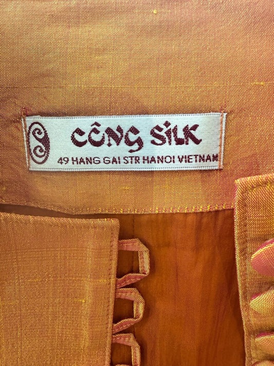 Công Silk Orange Jacket