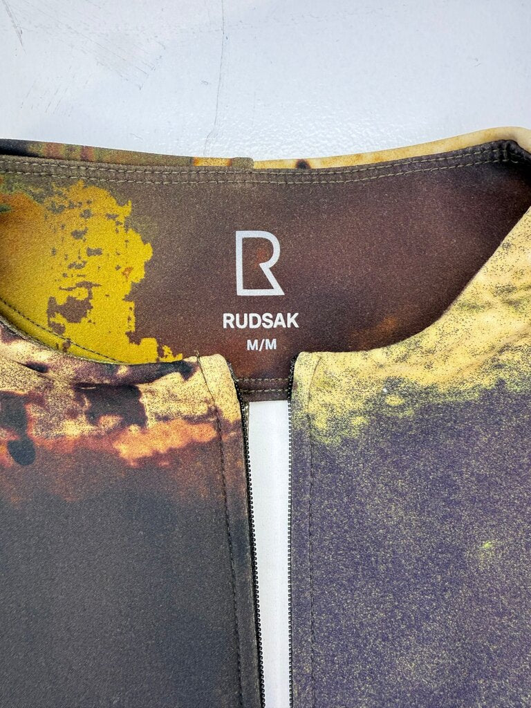 Rudsak Abstract Print Midi Dress