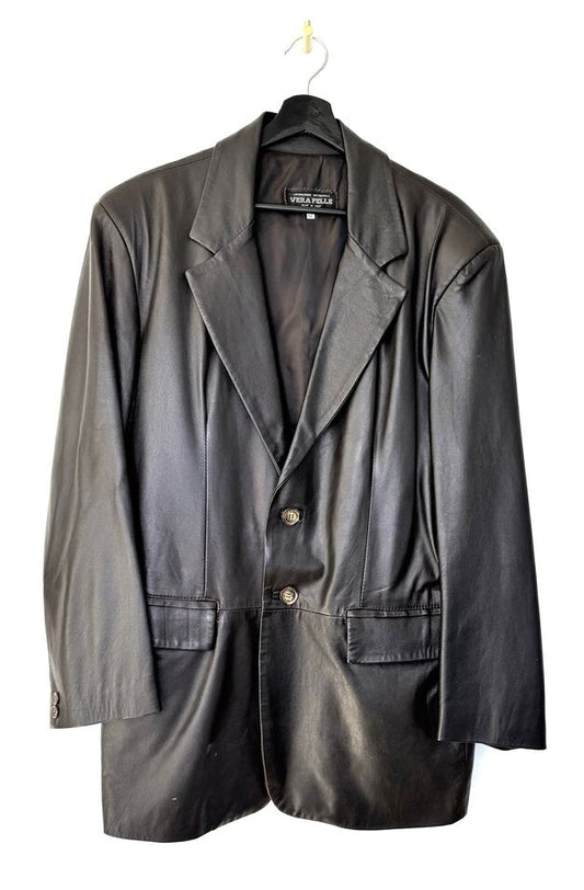 Vera Pelle Men's Leather Blazer