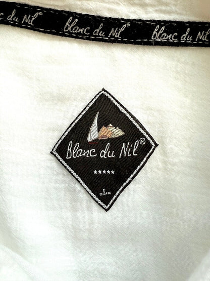 Blanc du Nil Classic White Short Sleeve Shirt