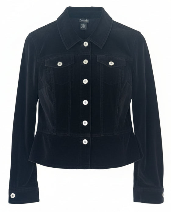 Rafaella Black Corduroy Jacket