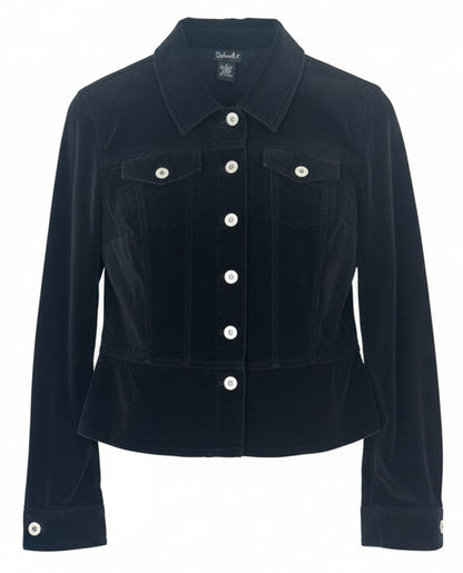 Rafaella Black Corduroy Jacket