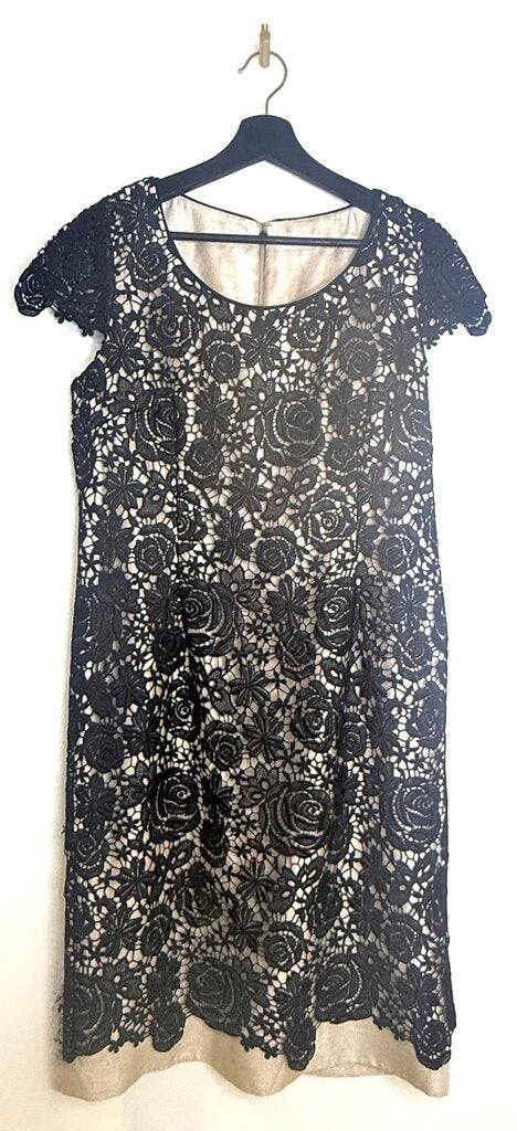 Jacques Vert Black Lace Dress