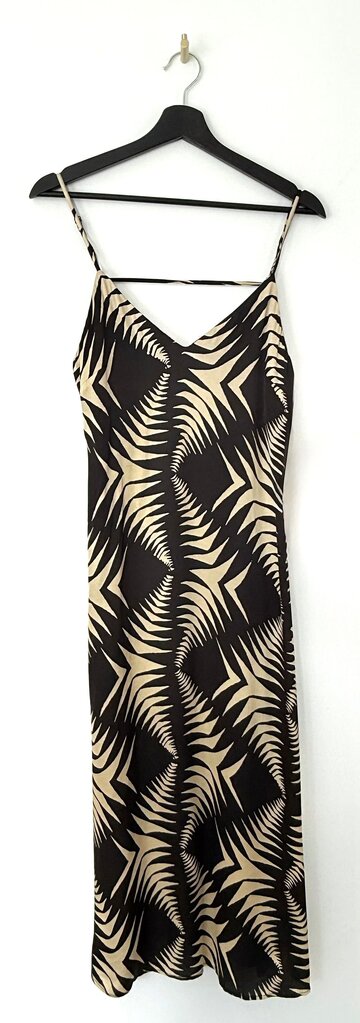 Black and Beige Tropical Print Dress by ba&sh
