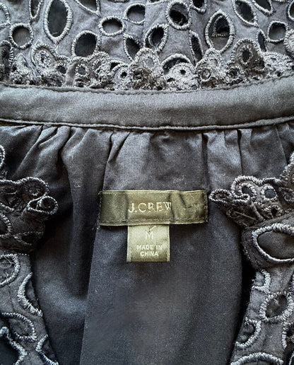 J.Crew Navy Eyelet Dress