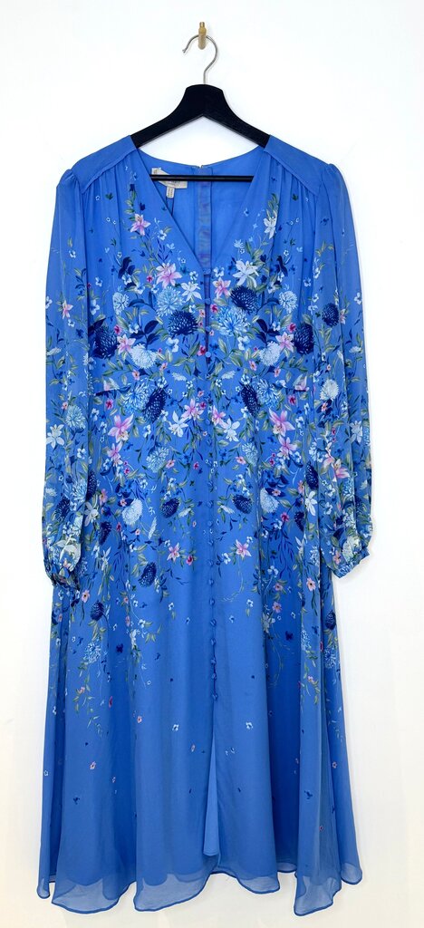 Hobbs London Floral Blue Dress