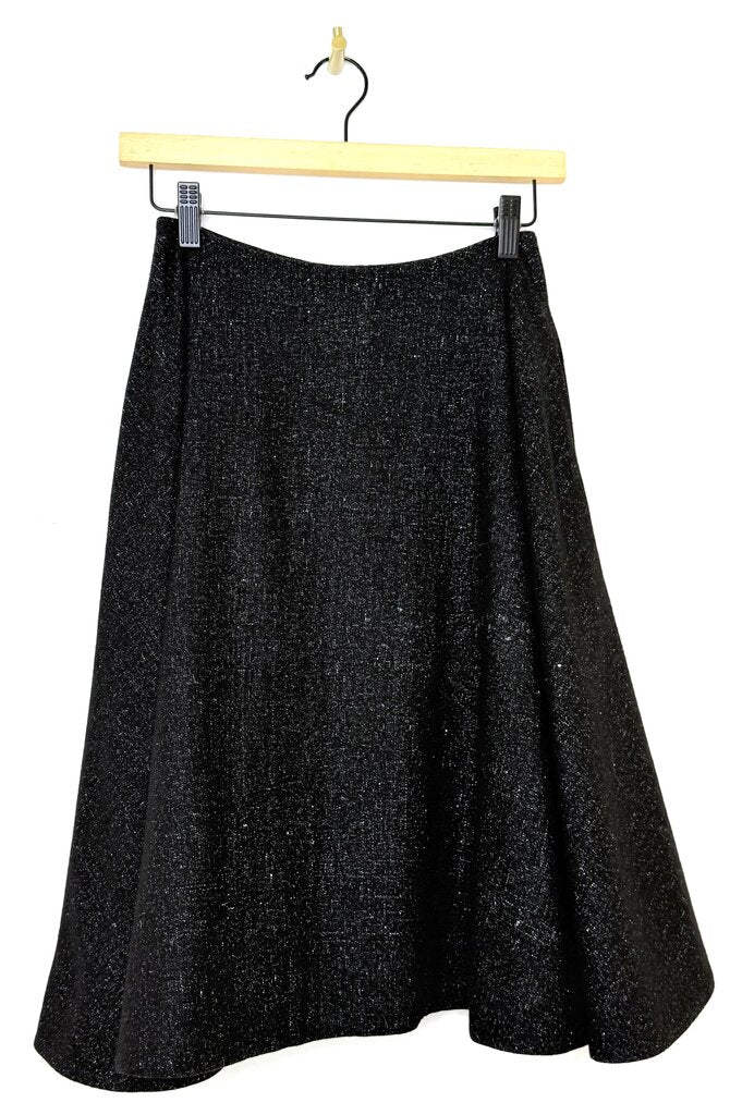 J.W. Anderson Black Flared Midi Skirt