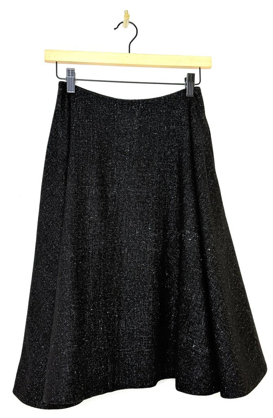 J.W. Anderson Black Flared Midi Skirt