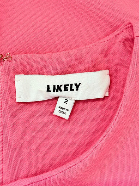 LIKELY Women's Pink Bodycon Dress