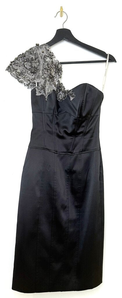 Karen Millen Black Dress with Embroidery