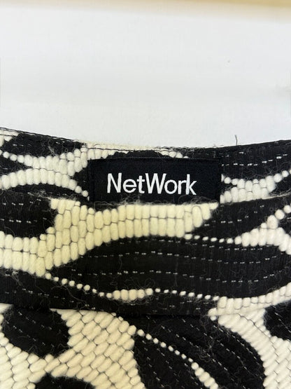 Black and White Patterned Skirt